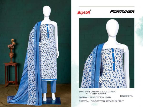 Bipson Fortuner 2107 New Designer Dress Material Collection